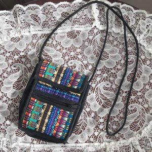 NWOT Color Woven Wallet Purse Rasta boho hippie Sm